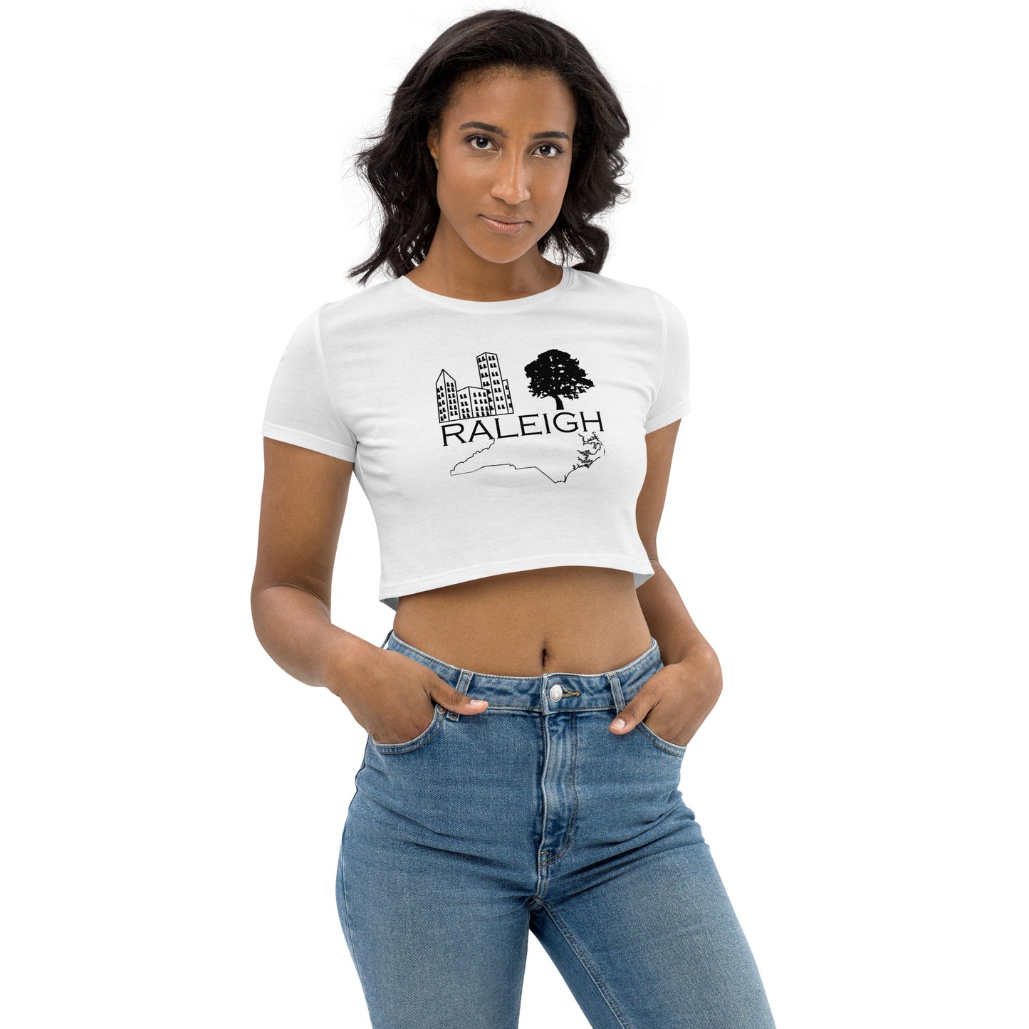 City Pride - Raleigh - North Carolina Organic Crop Top